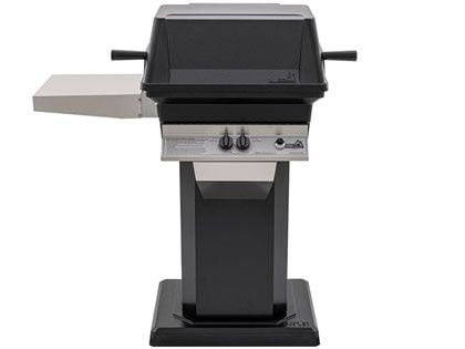 PGS A30 Cast Aluminum Gas Grill On Black Patio Base