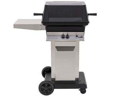 PGS A30 Cast Aluminum Gas Grill On Stainless Steel Portable Pedestal Base