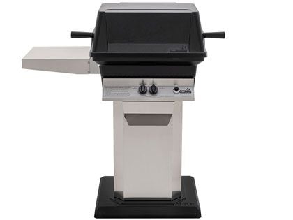 PGS A30 Cast Aluminum Gas Grill On Stainless Steel Patio Base