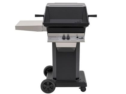 PGS A30 Cast Aluminum Gas Grill On Black Portable Pedestal Base
