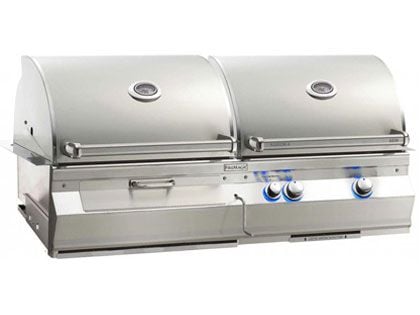 Fire Magic Aurora A830i 52-Inch Built-In Gas And Charcoal Combo Grill with Side Infrared Burner