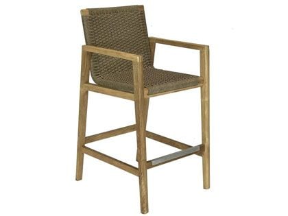Admiral Teak Rope Bar Chair in Brown Sand 