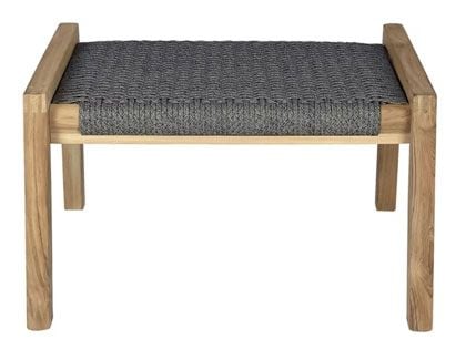 Admiral Teak Rope Ottoman in Brown Sand