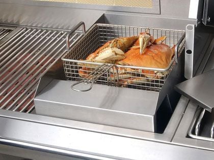 Alfresco Steamer & Fryer Gas Grill Accessory