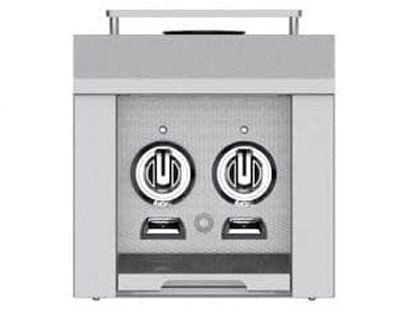 Hestan 12-Inch 30,000 BTU Built-In Gas Double Side Burner with Stainless Steel Lid