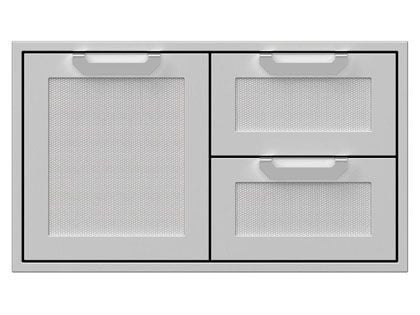 Hestan 36-Inch Double Drawer And Single Storage Door Combo