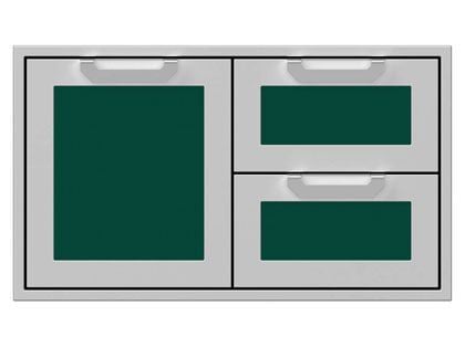 Hestan 36-Inch Double Drawer And Single Storage Door Combo