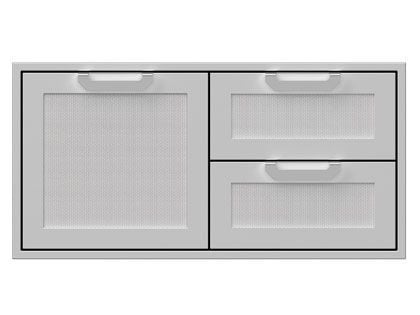 Hestan 42-Inch Double Drawer And Single Storage Door Combo