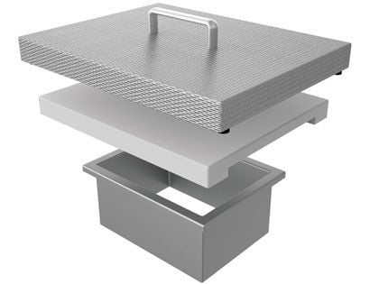 Hestan 6-Inch Countertop Trash Chute With Cutting Board