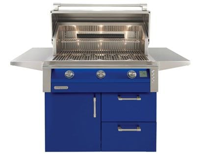 Alfresco 36-Inch AIPG Intelligent Professional Gas Grill With Thermaglass Radiant Shields, Rear Infrared Burner & Rotisserie Kit