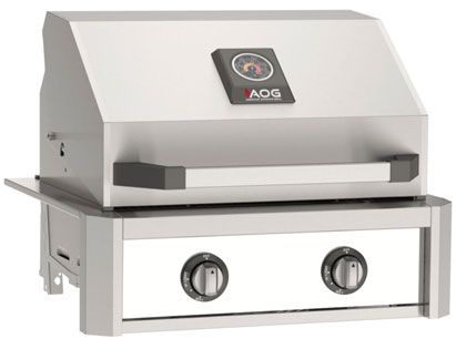 AOG T-Series 24-Inch 2-Burner Built-In Gas Grill - White