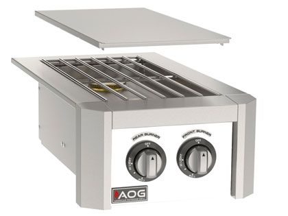 AOG T-Series Built-In Gas Double Side Burner - White
