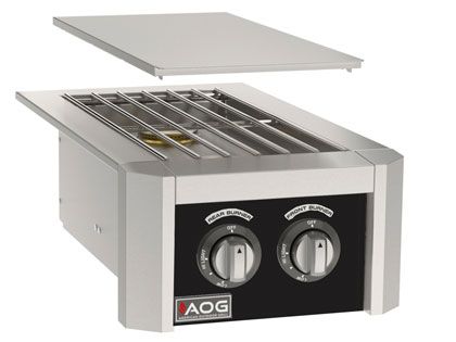 AOG T-Series Built-In Gas Double Side Burner - Black