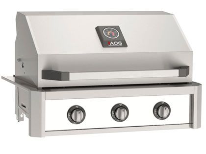 AOG T-Series 30-Inch 3-Burner Built-In Gas Grill - White