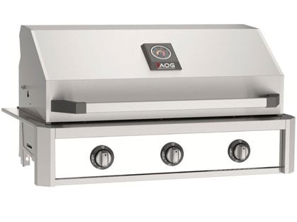 AOG T-Series 36-Inch 3-Burner Built-In Gas Grill - White