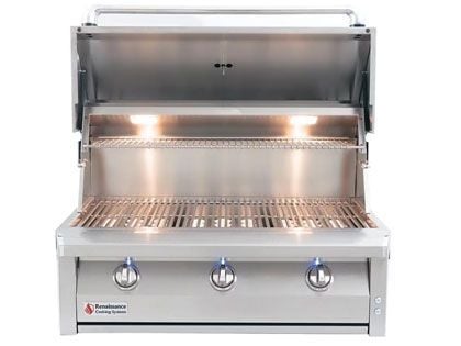 RCS American Renaissance Grill 36-Inch 3-Burner Built-In Gas Grill