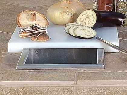 Artisan Prep And Waste Chute With Cutting Board Cover