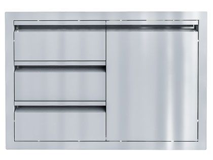 Sunstone Aruba Series Sleek Style 30-Inch Stainless Steel Triple Drawer Door Combo
