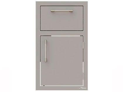 Alfresco 17-Inch Stainless Steel Right-Hinged Soft-Close Door & Paper Towel Holder Combo