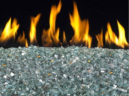 American Fyre Designs Fire Glass - Azuria Reflective