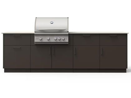 Blaze High Noon 10-Ft Outdoor Kitchen Island with 32-Inch Premium LTE+ Gas Grill