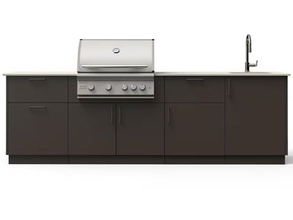 Blaze Sunset 10-Ft Outdoor Kitchen Island with 32-Inch Premium LTE+ Gas Grill & Sink