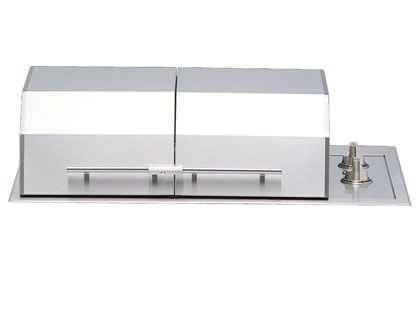 Kenyon Texan 2-Zone Built-In 3000 Watt 240V Electric Grill with Split Lid, No Mounting Holes & Knob Controls