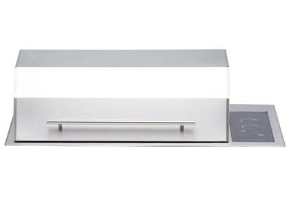 Kenyon Texan 2-Zone Built-In 3000 Watt 240V Electric Grill with No Mounting Holes & IntelliKEN Touch Control 