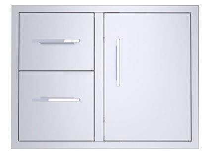 Sunstone Signature Series Beveled Frame Style 30-Inch Double Drawer Door Combo