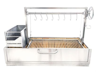Tagwood BBQ Built-In Argentine Santa Maria Wood Fire & Charcoal Gaucho Grill