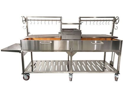 Tagwood BBQ XL Double Argentine Santa Maria Wood Fire & Charcoal Gaucho Grill