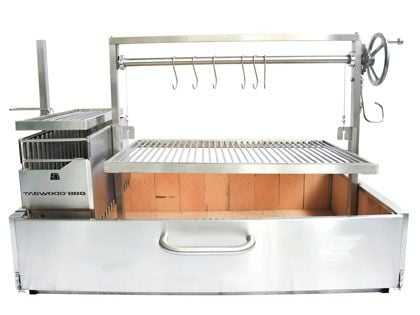 Tagwood BBQ XL Built-In Argentine Santa Maria Wood Fire & Charcoal Gaucho Grill