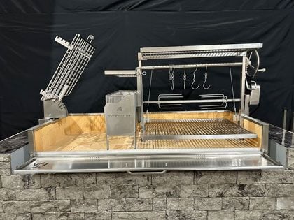 Tagwood BBQ Built-In Argentine Santa Maria Wood Fire & Charcoal Gaucho Grill