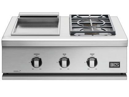 DCS Liberty 30-Inch Built-In Gas Double Side Burner And Griddle