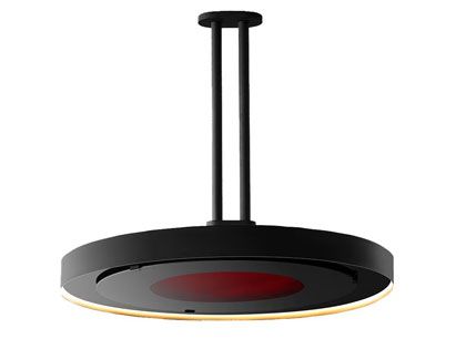 Bromic Heating Eclipse Smart-Heat 28-Inch 2900W Dual Element Electric Infrared Heater with Twin Pole - 208V - Black