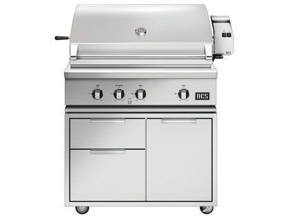 DCS Series 7 36-Inch Gas Grill with Rotisserie & Infrared Burner on CAD Cart