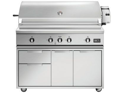 DCS Series 7 48-Inch Built-In Gas Grill With Rotisserie & Infrared Burner on CAD Cart