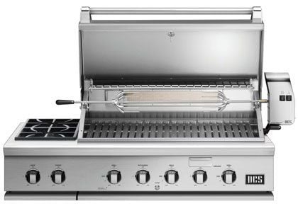 DCS Series 7 48-Inch Built-In Gas Grill With Double Side Burner & Rotisserie
