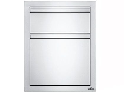 Napoleon 18-Inch Stainless Steel Double Drawer