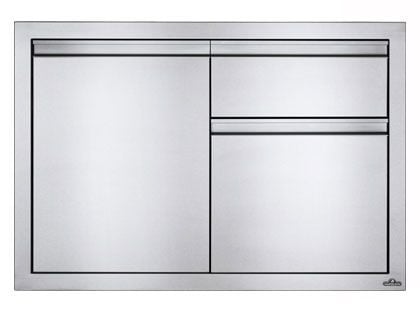 Napoleon 36-Inch Stainless Steel Single Door and Waste Bin Drawer
