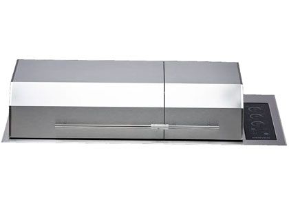 Kenyon Big American 3-Zone Built-In 4500 Watt 240V Electric Grill With Split Lid, No Mounting Holes & IntelliKEN Touch Control 