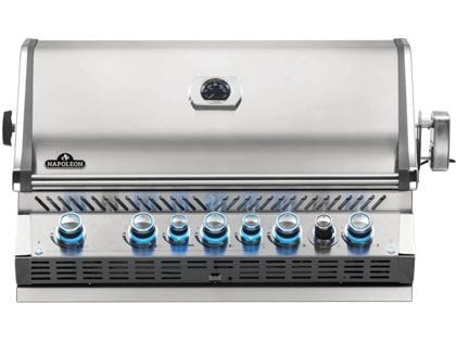 Napoleon Prestige PRO 665 Built-in Gas Grill with Infrared Rear Burner & Rotisserie Kit