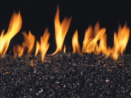 American Fyre Designs Fire Glass - Black