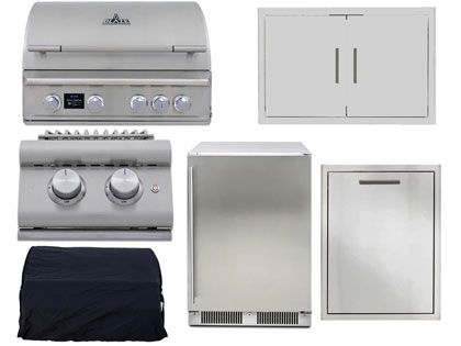 blaze BLZ-4LTEPRO 6-piece 4-burner outdoor kitchen package
