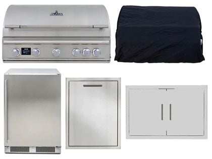Blaze 5-Piece LTE PRO 40-Inch 5-Burner Gas Grill Outdoor Kitchen Package