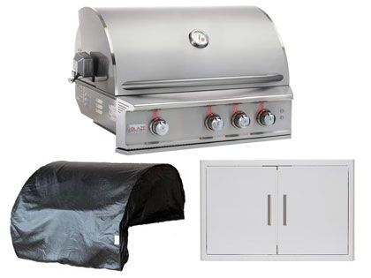 blaze BLZ-3PRO 3-piece 3-burner outdoor kitchen package
