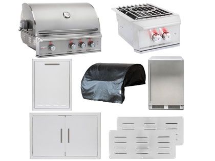 blaze professional lux 8-piece outdoor kitchen package
