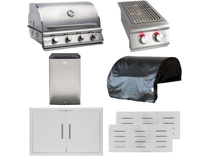 blaze BLZ-4LBM 7-piece 4-burner outdoor kitchen package
