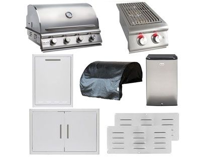 blaze BLZ-4LBM 8-piece outdoor kitchen package
