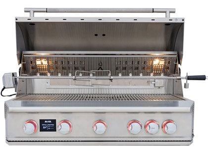 Blaze LTE PRO 40-Inch 5-Burner Built-In Gas Grill With Rear Infrared Burner & Rotisserie